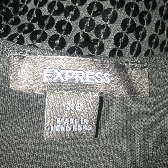 EXPRESS BLACK SEQUIN TANK TOP - Picture 5 of 5
